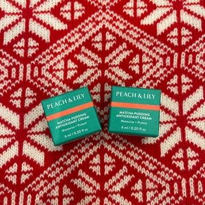 Peach & Lily Matcha Pudding Antioxidant Moisturizer Cream Minis x 2 NEW